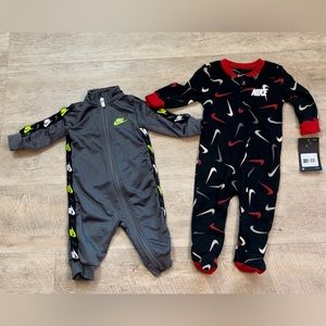 Nike Baby Set of 2 Never Worn One-Piece Jumpsuit Playsets Size  6 months